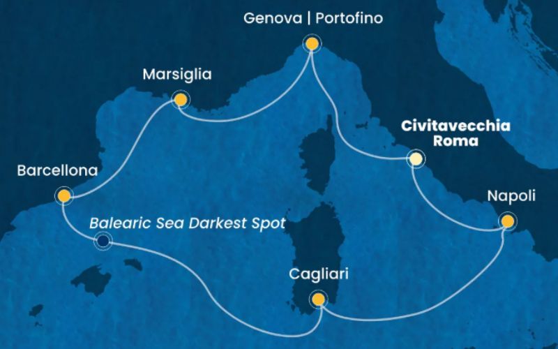 COSTA TOSCANA MEDITERRANEO OCCIDENTALE - DA CIVITAVECCHIA